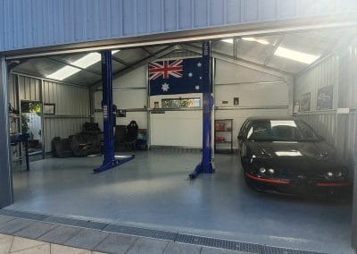Triple Garage Shed