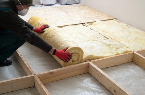 Insulating the shed floor