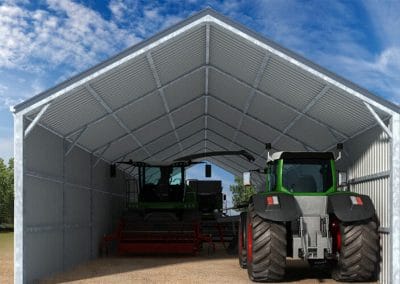 tractor machinary storage sheds