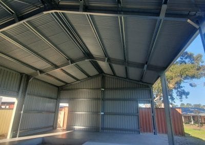 large steel shed