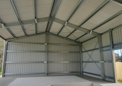 ventilated steel shed
